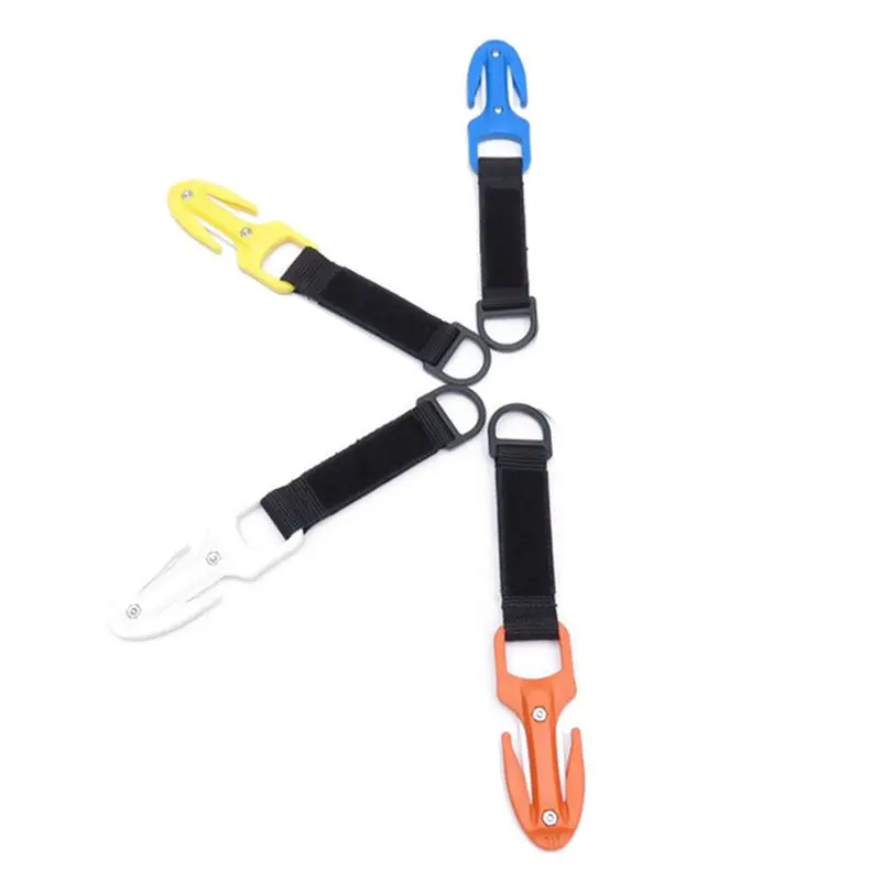 2X Scuba Diving Cutting Special Knife Line Cutter Underwater Knife Spearfishing Secant Equipment,Blue