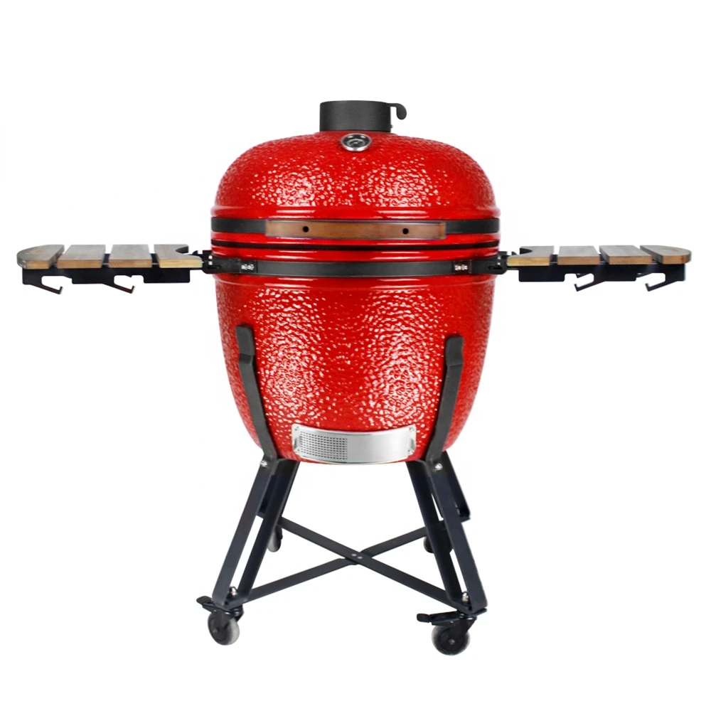 Wysokiej jakości ceramiczny grill Kamado 23,5 cala z węglem drzewnym