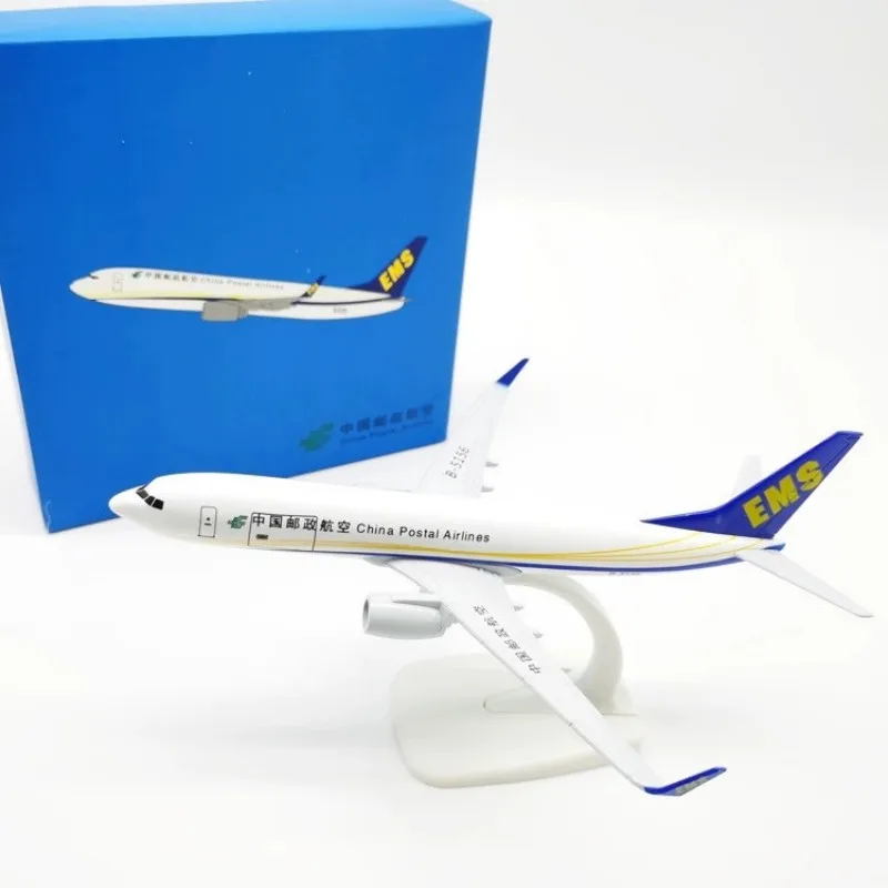 20cm Airplane Model B737 China Postal Airways Miniature Plane Diecast Aircraft Display Aviation Metal Plane Model Collection