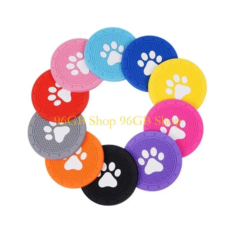 

96GB Anti Skid Cup Holders Pad Car Water Cup Holder Pad Non Slip Mat Universal Bottle Holder Insert Pad Auto Accessories
