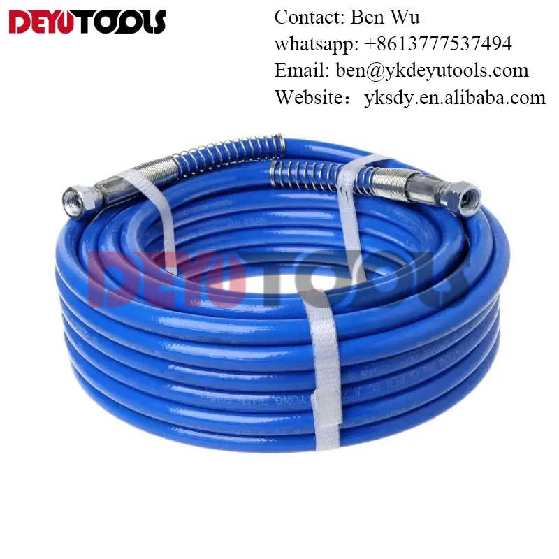 15m Airless Paint Spray Hose Tube Pipe 3300PSI Sprayer Fiber For Sprayer Gun New Dropshipping