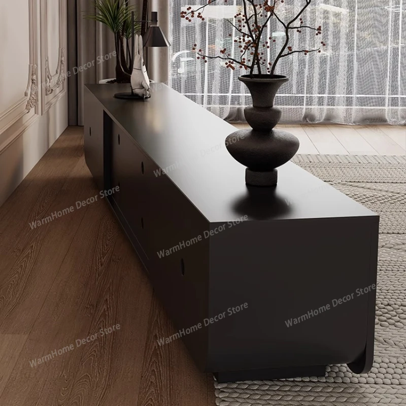 

Nordic Black Tv Stands Living Room Salon Designer Floor Drawers Tv Table Entertainment Modern Minimalist Muebles Home Furniture