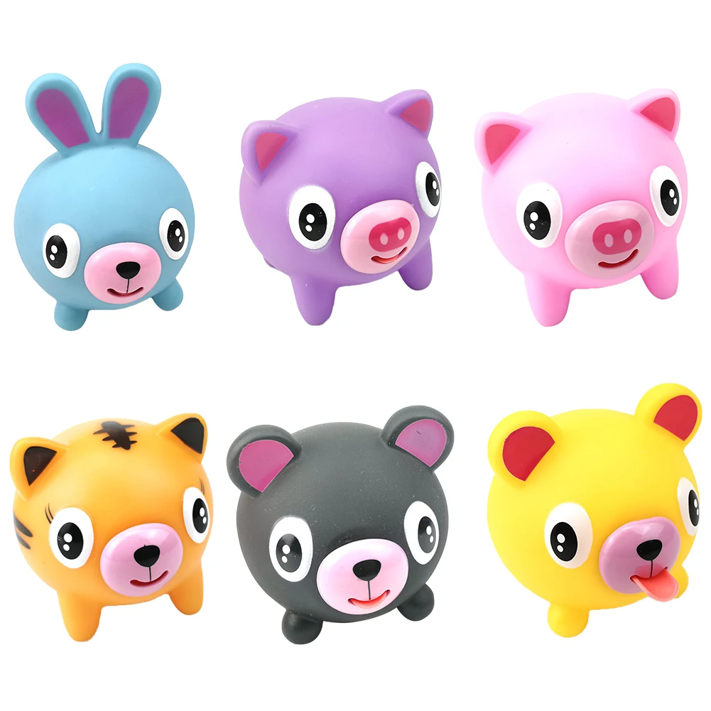 Squeeze Toys Animal Fidget Toy Anxiety Reducer Sensory Play Kids Adult Toy Soft Rabbit Bear Tiger Pig Kawaii Cute Toy