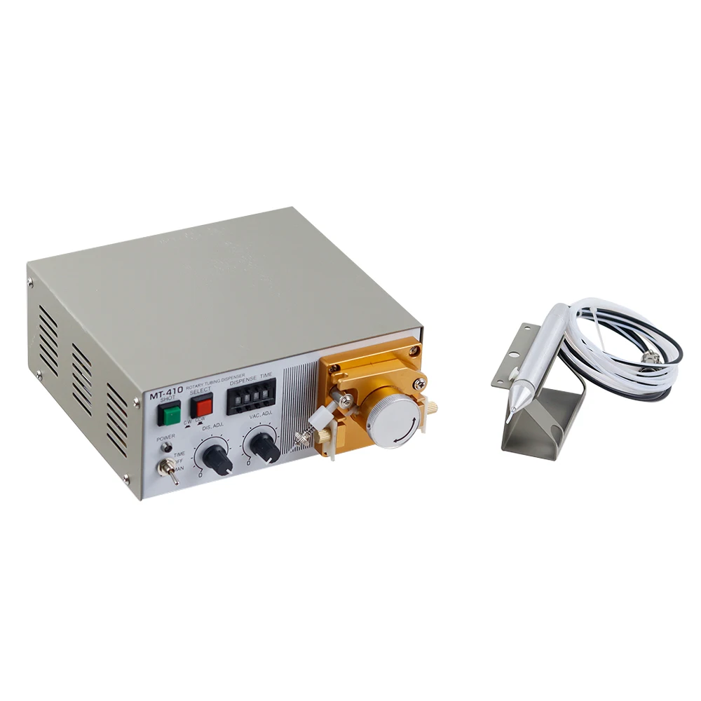 MT-410 TP-50 Segmented Digital Display Glue Dispenser  10W Automatic Peristaltic Applicator For Water Instant Dry Glue