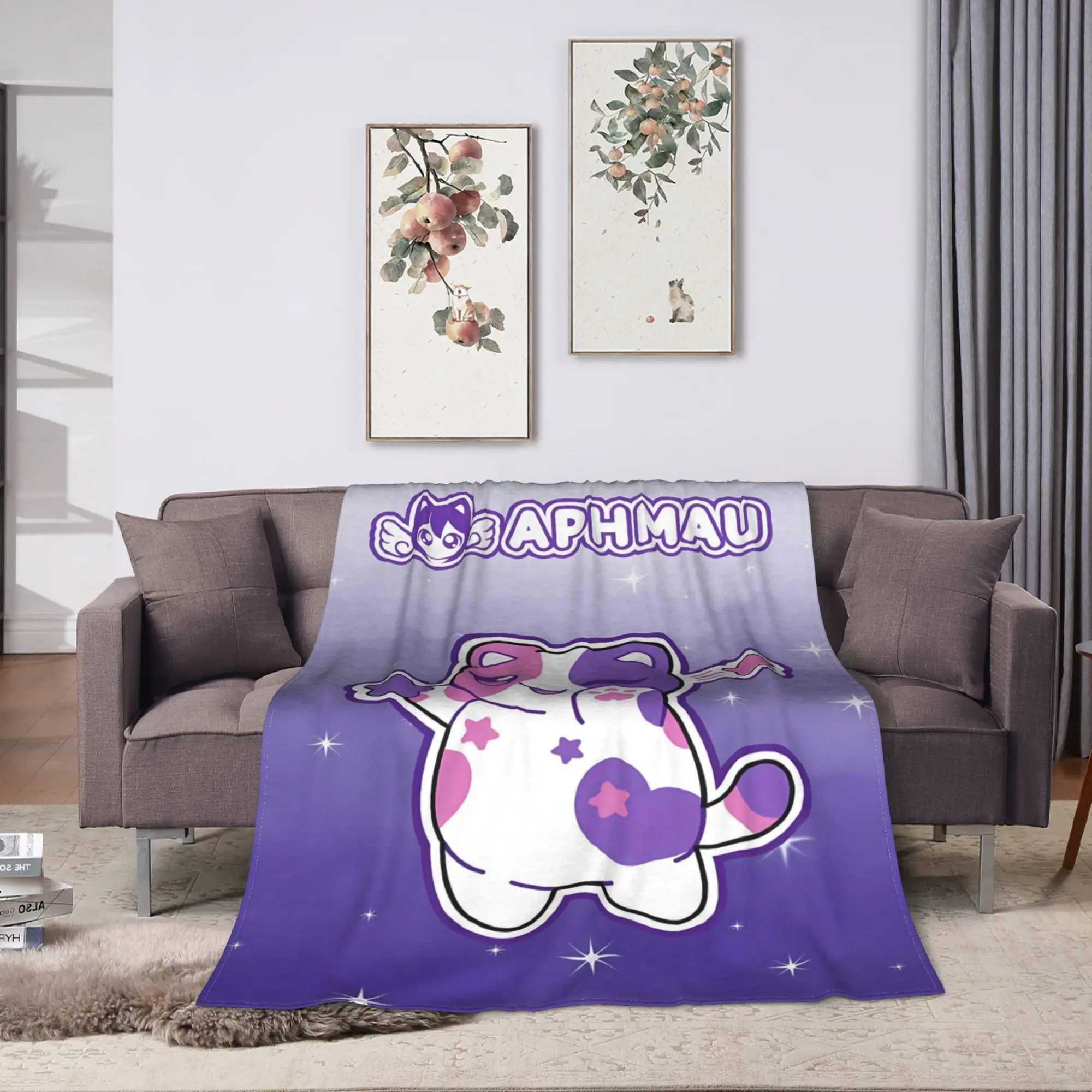 Epic Aphmau Fantasy Battle Scene Blanket Quality Super Warm  Throw Blanket Winter Picnic Couch Chair Sofa Bed Print Bedspread