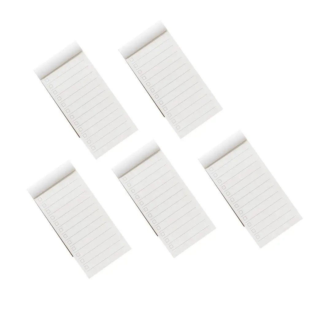 Bloc de notas adhesivas, pegatinas de papel, marcapáginas, 5 piezas, 2-6 paquetes