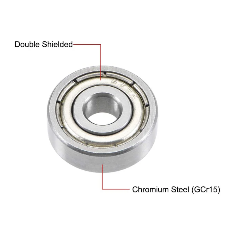 625ZZ Deep Groove Ball Bearings 5mm x 16mm x 5mm Double Shielded Chrome Steel P5(ABEC5) 10pcs