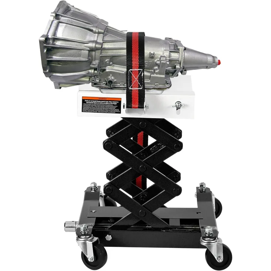 

HeavyDuty 450 Lbs Transmission Jack for Auto Repair and Vehicle Maintenance Effortless Transmission Replacement with Smooth Lif