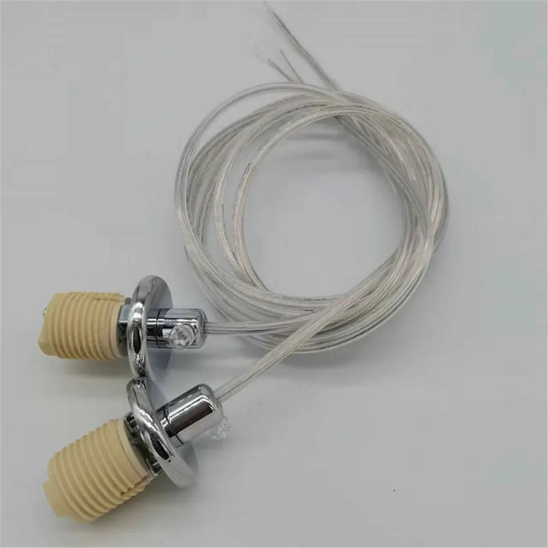 2/10/25pcs G9 thread ceramic lamp holder with 1m hanging wire g9 screw threaded socket base + cable lighting accessory wholesale