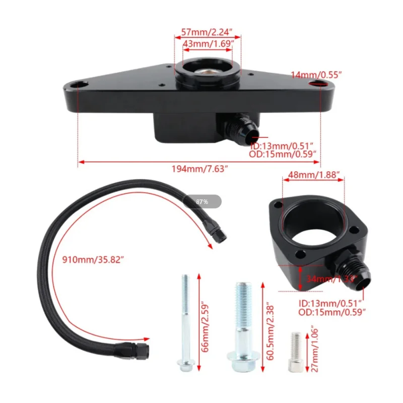 Bypass refrigerante para Cummins, Fábrica direta, Aplicável DodgeRam 6.7, Kit2007.5-18
