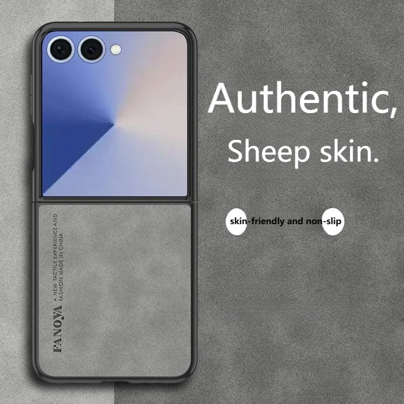 Casing Kulit Mewah untuk Samsung Galaxy Z Lipat 7 Sampul Matte Casing Ponsel Silikon Pelindung Coque untuk Samsung Galaxy Z Flip 7 FE