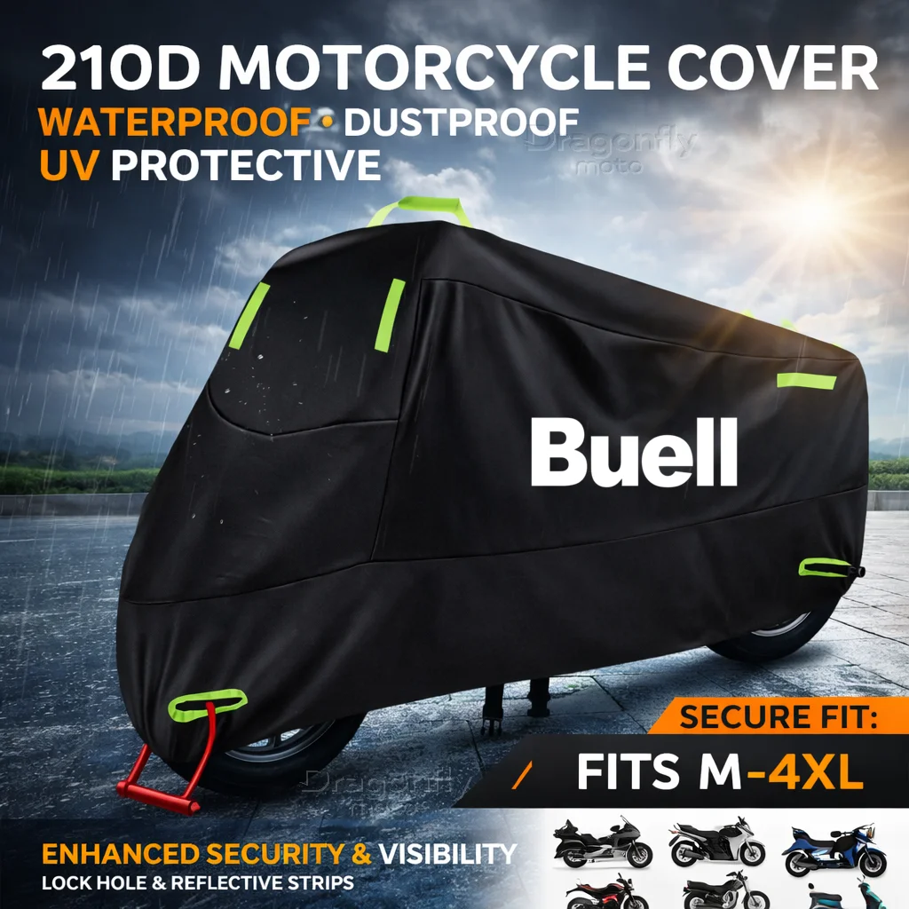 

For Buell 1125R 1125CR XB12R XB12Ss XB12Scg Ulysses XB12XT Motorcycle Cover Waterproof Outdoor Scooter UV Protector Rain Cover