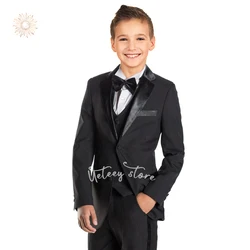 UETEEY 2024 Boys Suits 3 Piece Formal Suit Set Slim Fit Formal Dress Clothes Ring Bearer Outfit for Kids