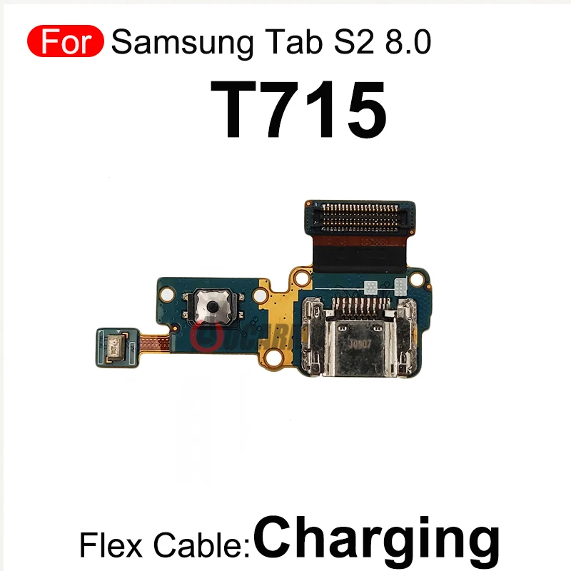 Tab T710 T715 USB Charging Port For Samsung Galaxy Tab S2 8.0 Charger Plug Dock With Mic Connector Flex Cable Replacement Part