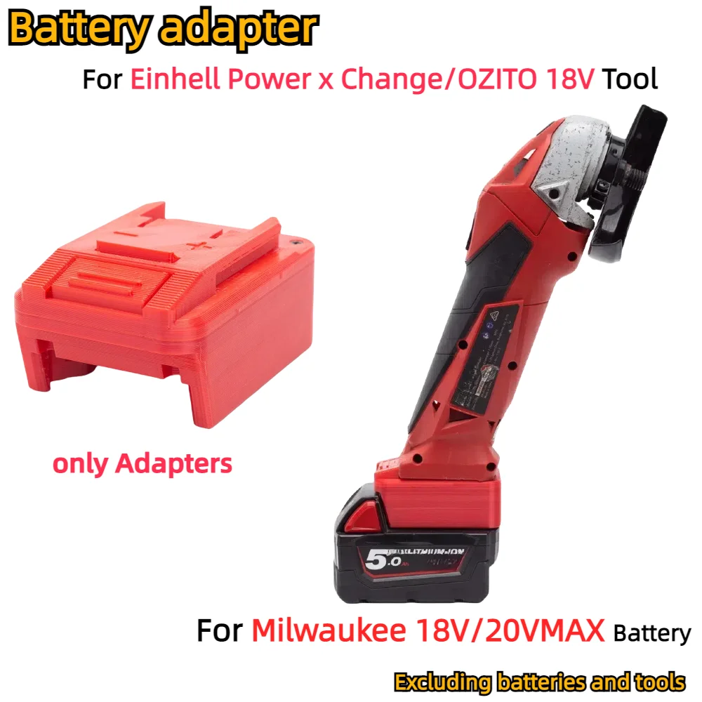 

Battery Adapter Converter for Milwaukee 18V Li-ion Battery To for Einhell Power X Change/OZITO 18V Tool(Batteries Not Included)