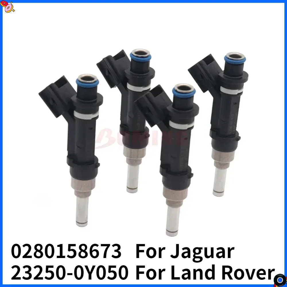 Car Fuel Injector 0280158673 23250-0Y050 4PCS For Jaguar XJ8 XK8 S-Type Vanden Plas  Land Rover LR3 Range Rover Rover Sport