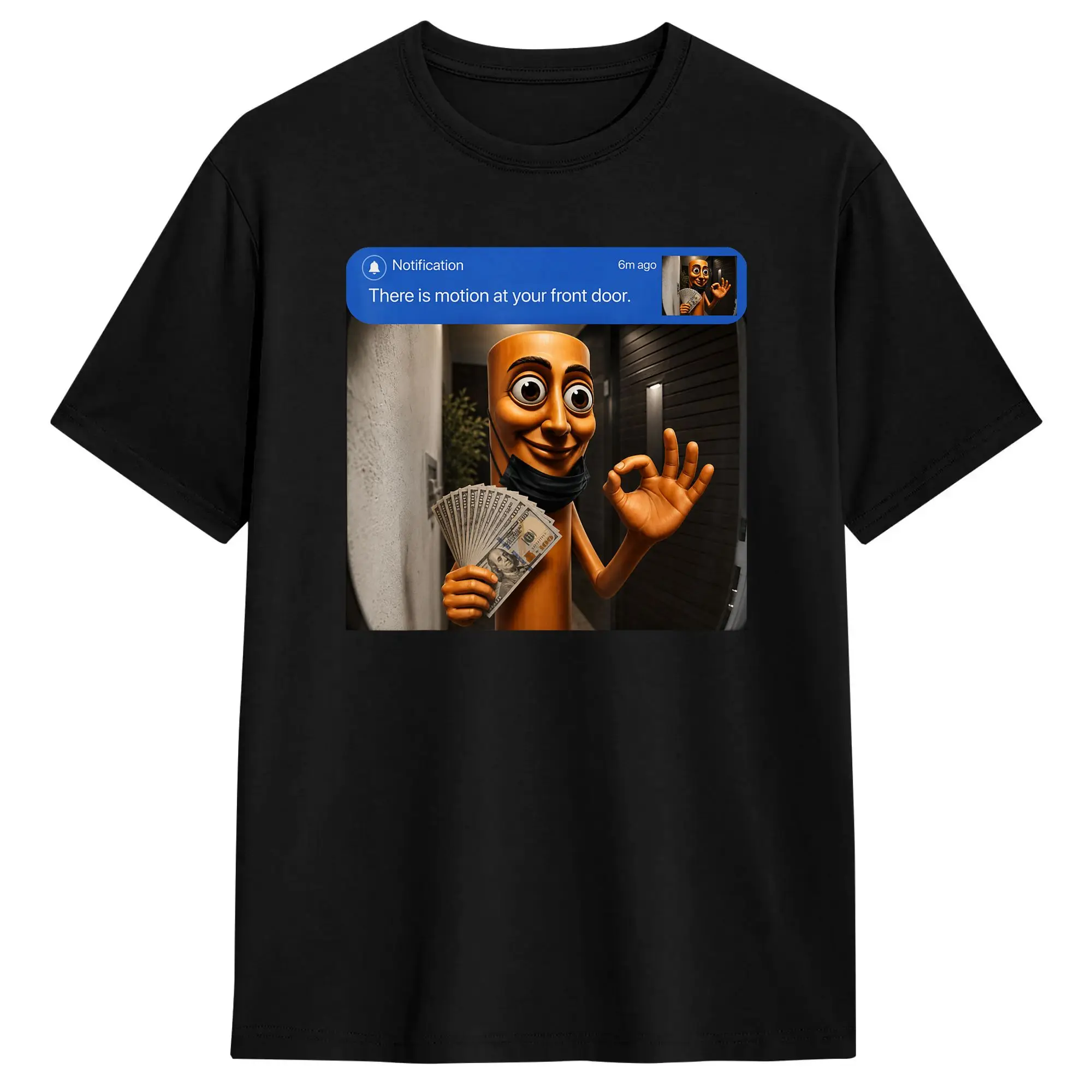 There is Motion at Your Front Tung Tung Tung Sahur Money T Shirt Beach Cotton T-Shirts For Man Casual Tee Shirt Vintage Top Tees