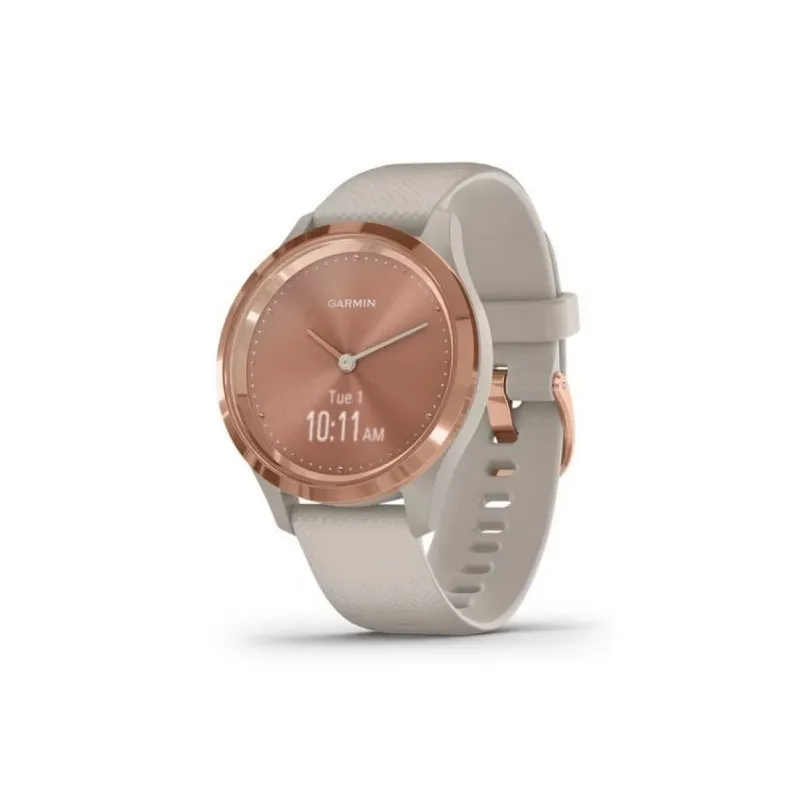 Garmin vidomove 3S Rose Smartwatch watch-Oled Display-GPS, Bluetooth-Rose gold/Beige 010-02238-02 tintasycartuchos.com