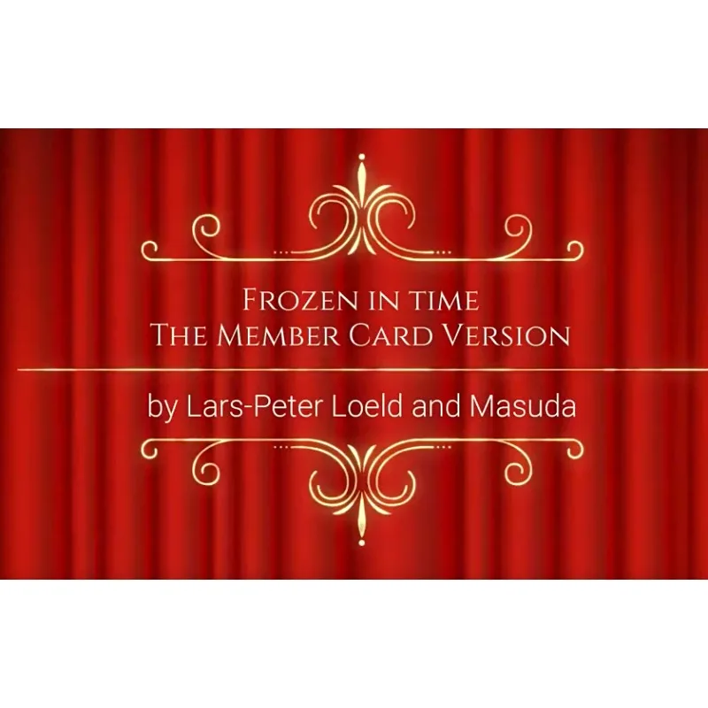 FROZEN IN TIME MEMBERS Card Version Magic Trick Deck Close-Up Magic Props Gimmicks for Magicians