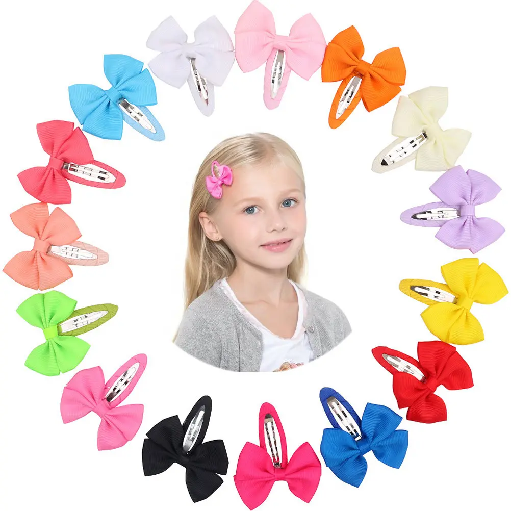 

12Pcs Baby Girls Hair Clips Bowknot Colorful Hairpins Cute Accessories for Kids Ponytail Bangs Gift Kids Hair Clips