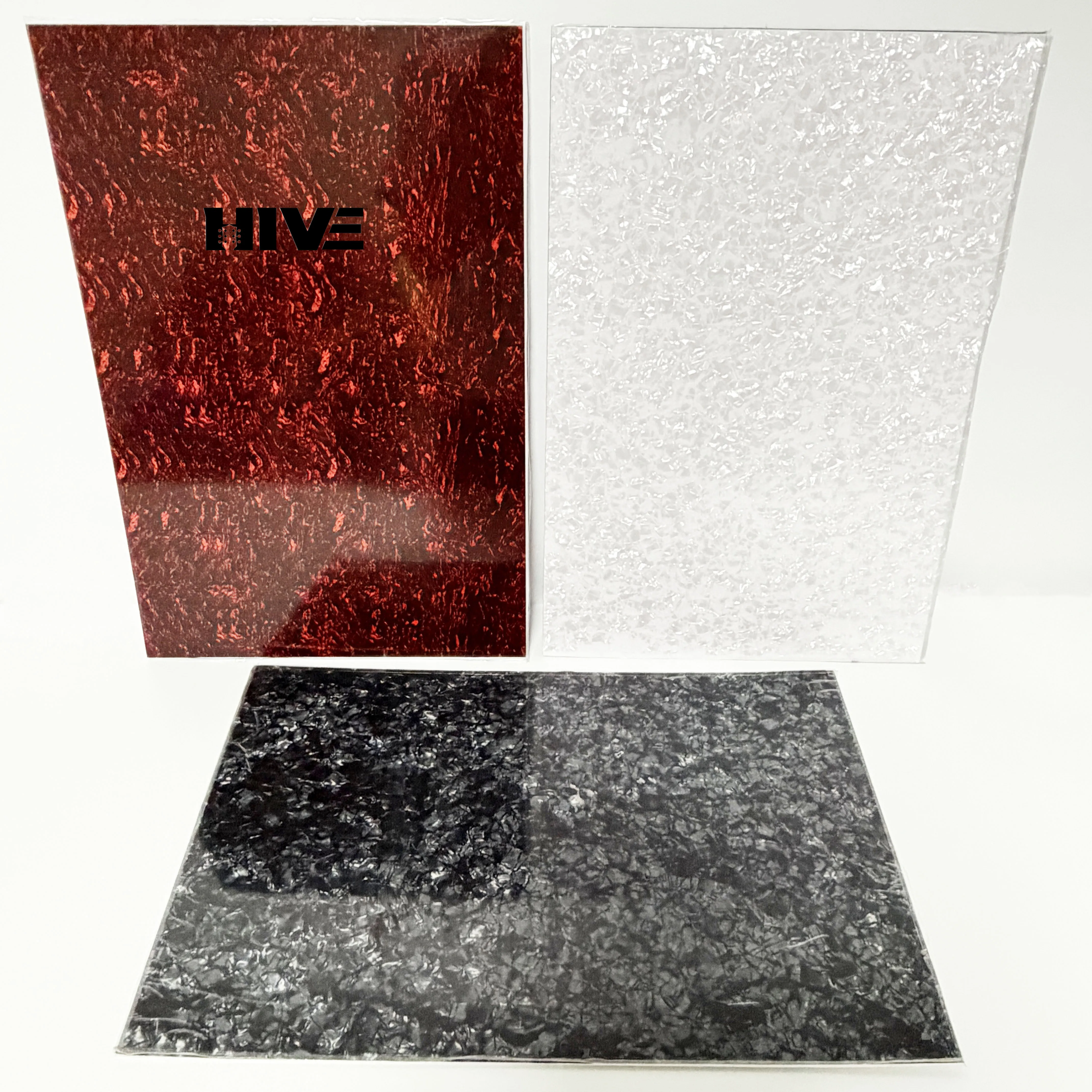 Scratch-Resistant DIY Guitar Panel Soundboard Exquisite Pearl Texture DIY High-Gloss  Electric Guitar Guard Plate Roughcast