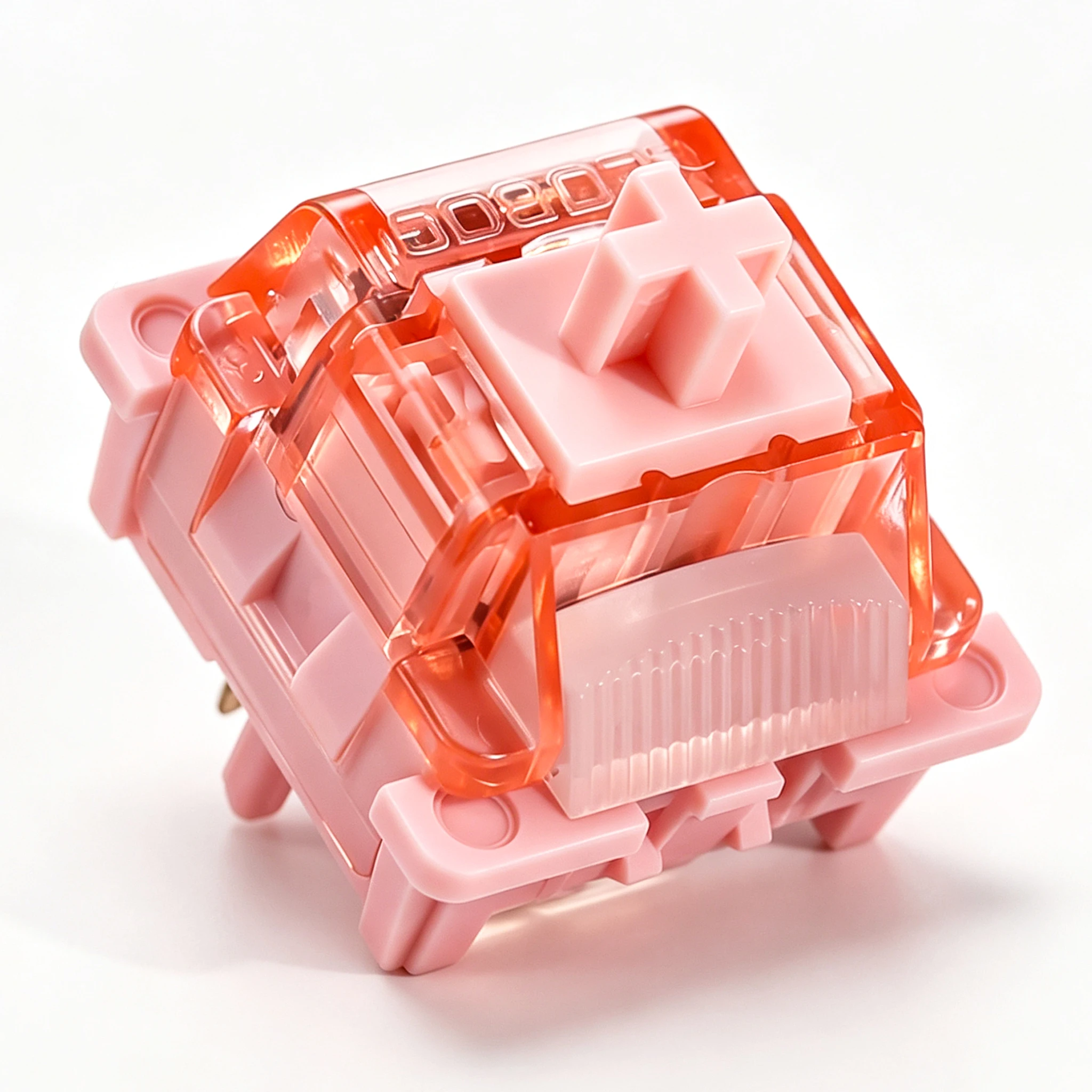 LEOBOG Feather Silent Switch 29gf 5-Pin Linear Creamy Switches für benutzerdefinierte DIY 60% Gaming mechanische Tastaturen mit POM-Stiel MX-Tastenkappen – Detail 5