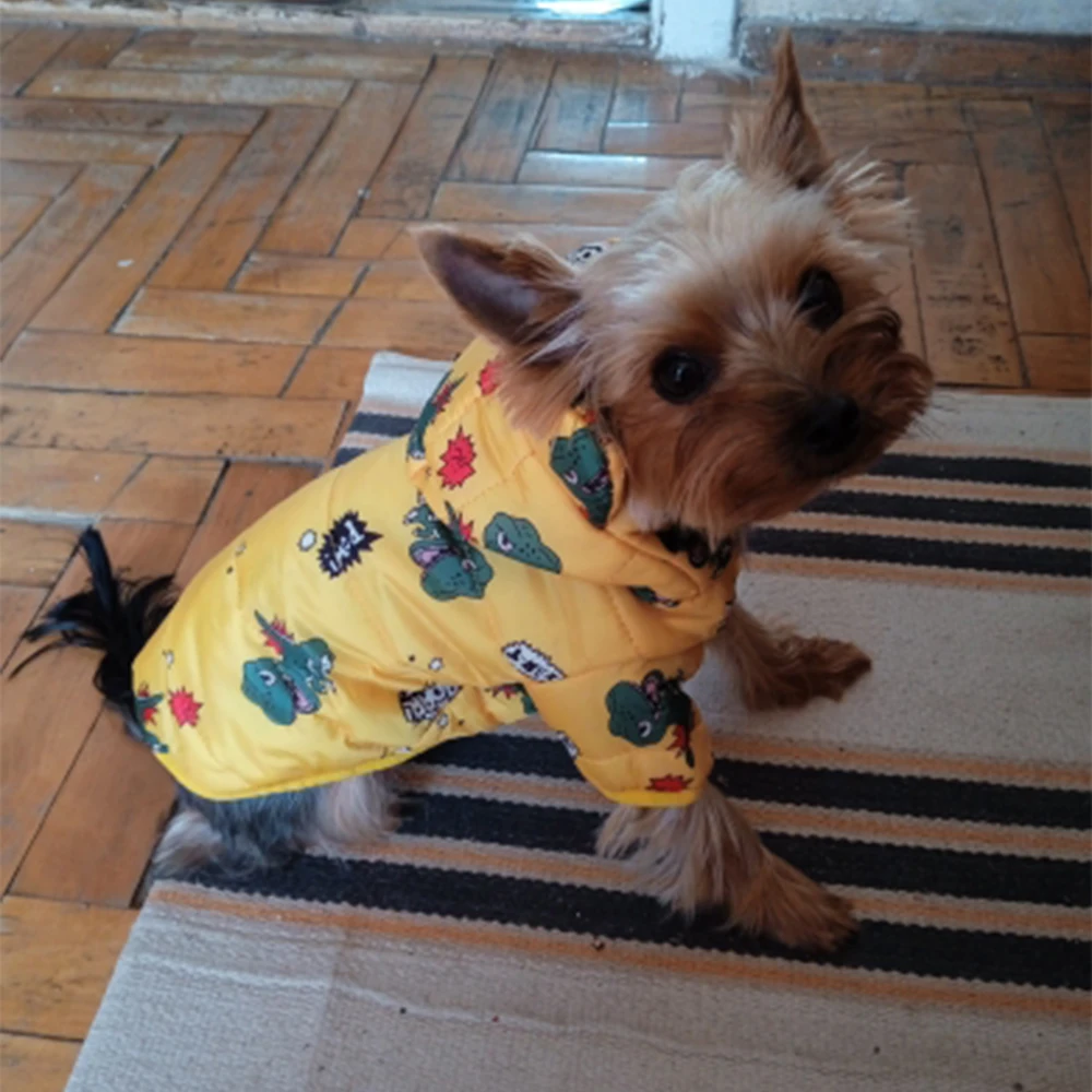 Winter-Downjacke für Hunde, winddicht, warm, Hundekleidung für kleine und mittelgroße Hunde, Katzen, Welpenmantel, Chihuahua, Shih Tzu, Kostüm, Yorkies – Detail 9