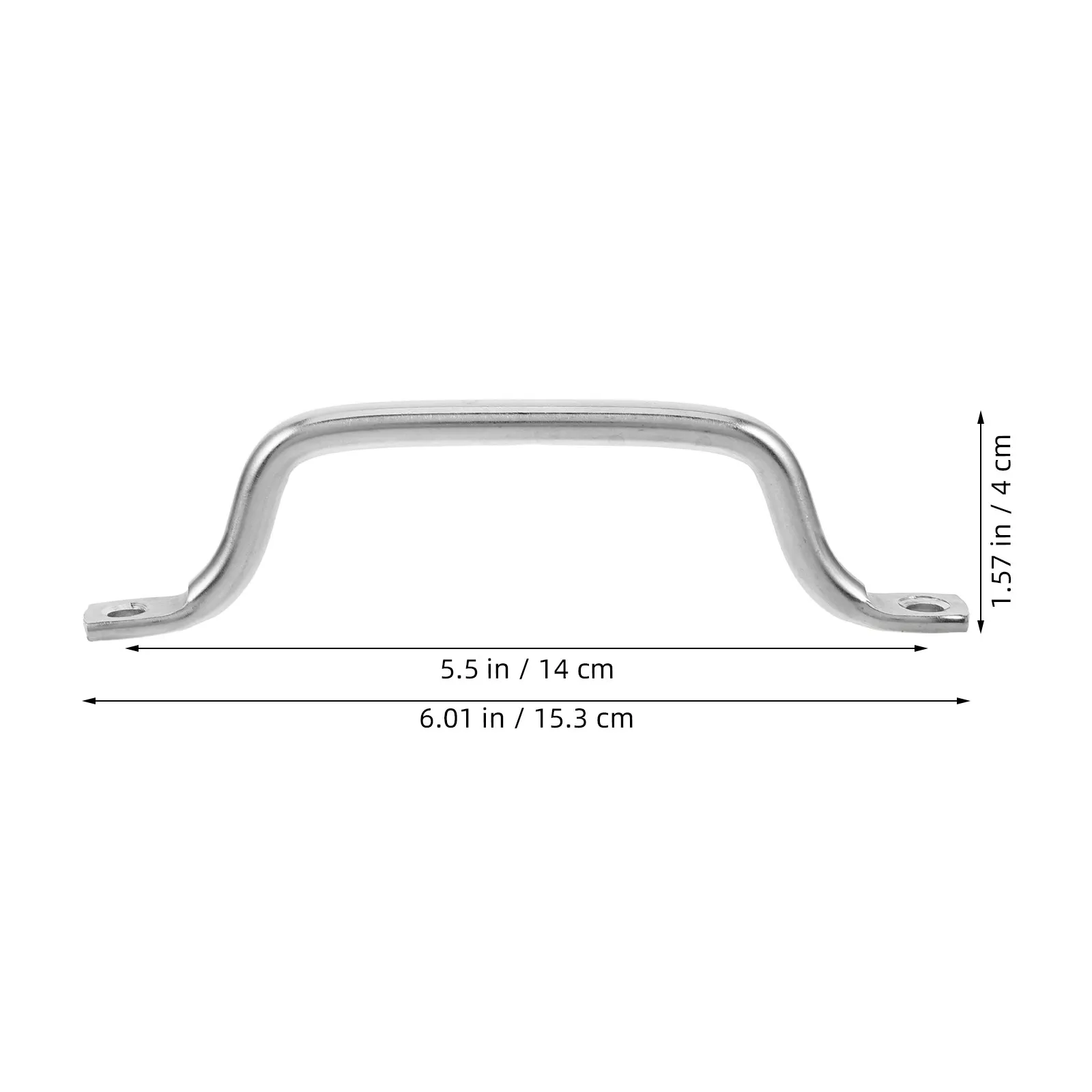 2Pcs Stainless Steel Cutting Board Handle 6Inch Solid Metal Pull for Charcuterie Board Cheese Serving Tray Cabinet Drawer DIY