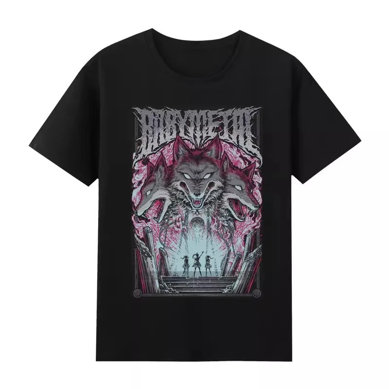 Trendy 3D Printed Round-neck Men's T-shirts, Short-sleeved and Half-sleeved Summer Men's Clothing for Teenagers, Babymetal Band