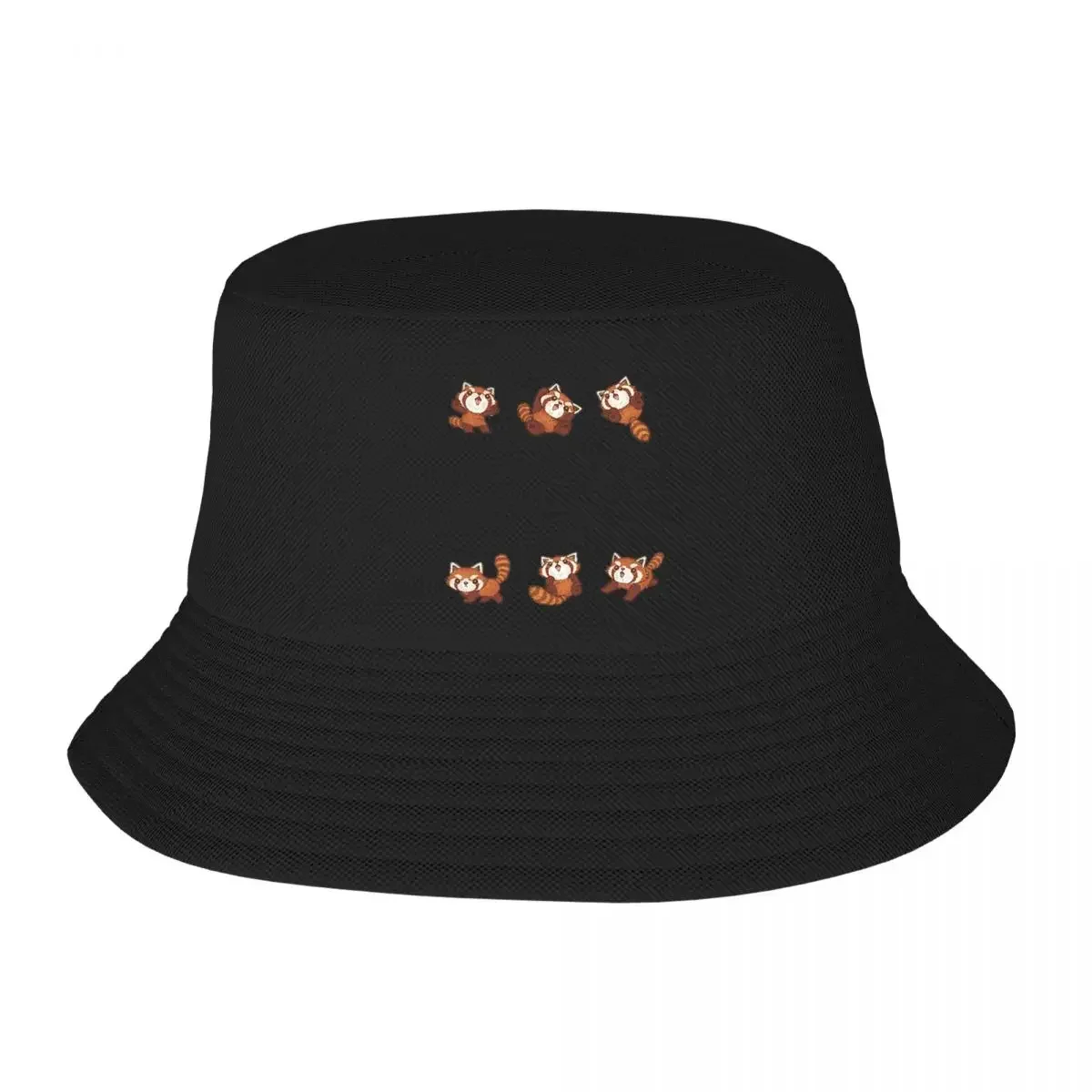 Many Red Pandas Bucket Hat Panama Hat Children Bob Hats Outdoor Fisherman Hats Summer Beach Fishing Unisex Caps