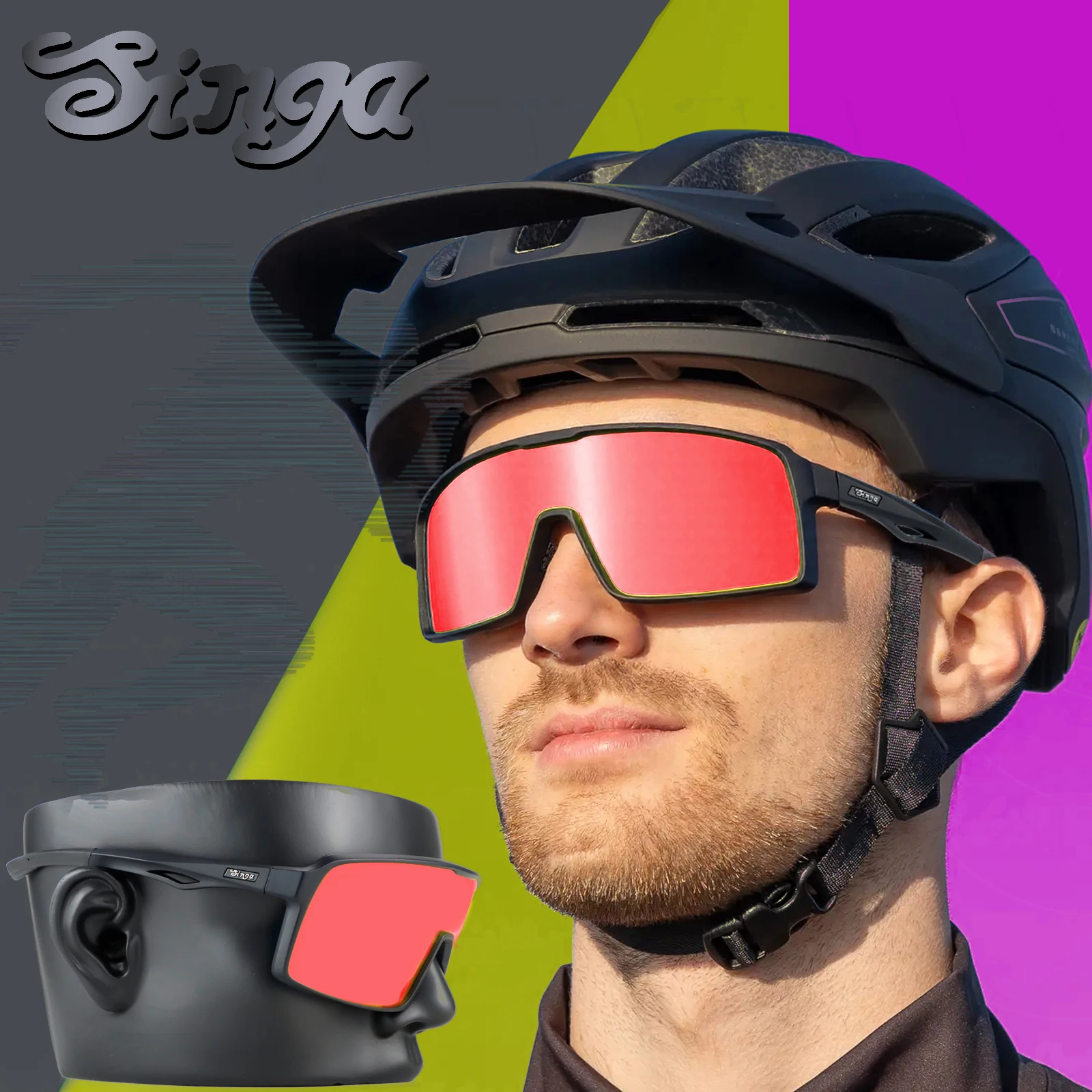 

Солнцезащитные очки для велоспорта, спортивные солнцезащитные очки на открытом воздухе, дорожный велосипед, MTB, очки для езды на велосипеде, очки для мужчин и женщин, очки для велоспорта Singa