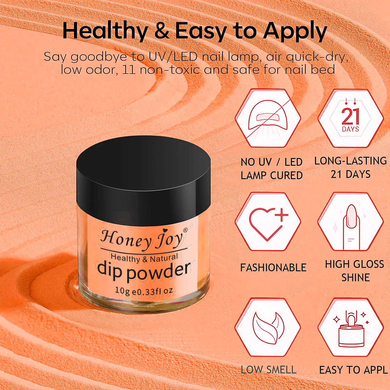 Dip-Puder-Nagelset, 4 Farben, Halloween-Tauchpulver-Flüssigkeitsset mit Basis/Decklack-Aktivator für Nagelkunst, Salon, DIY-Geschenk