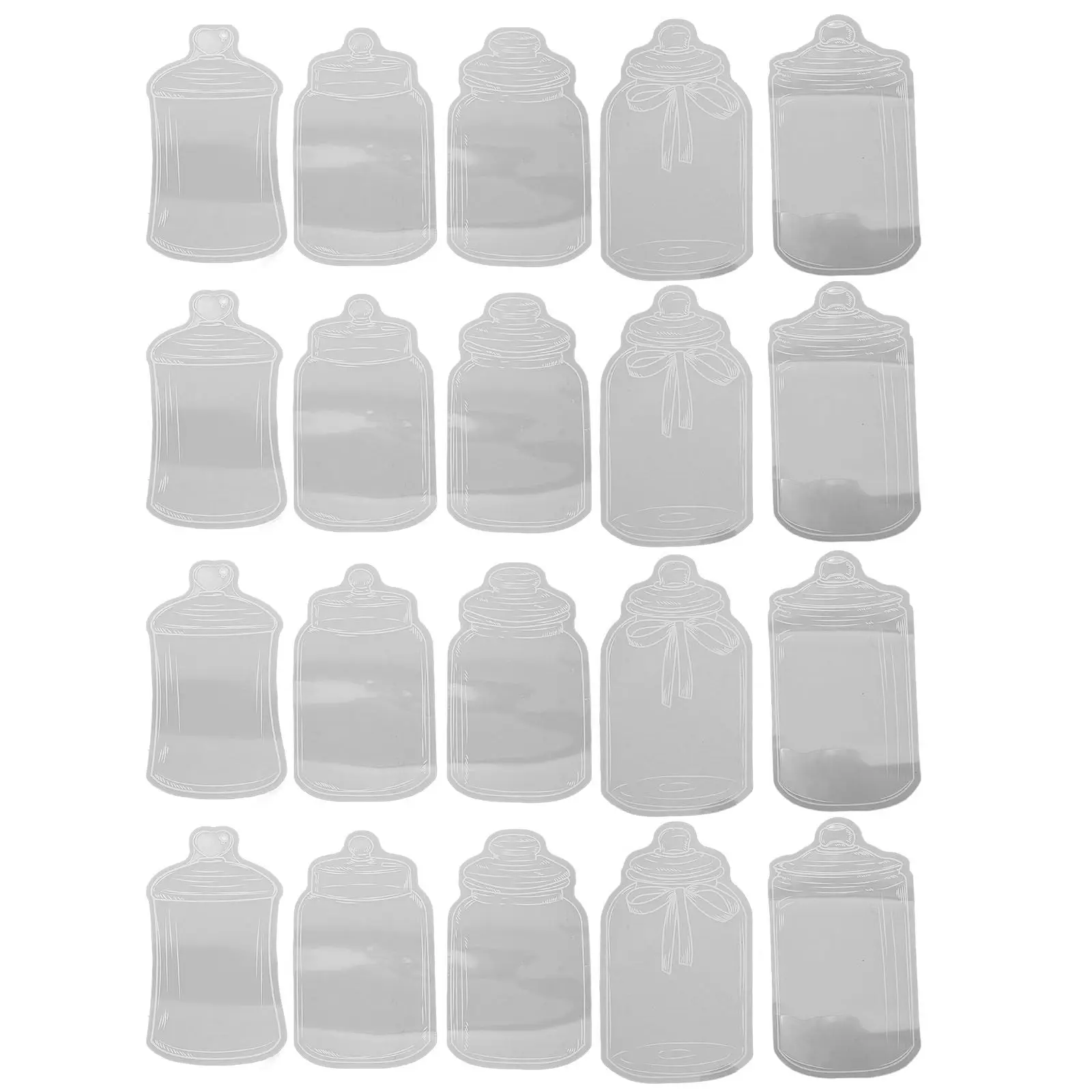 Transparent Dried Flower Bookmarks Clear Bottle Shape Page Markers Diy Craft Kit For Journals Scrapbooks Letters Decor