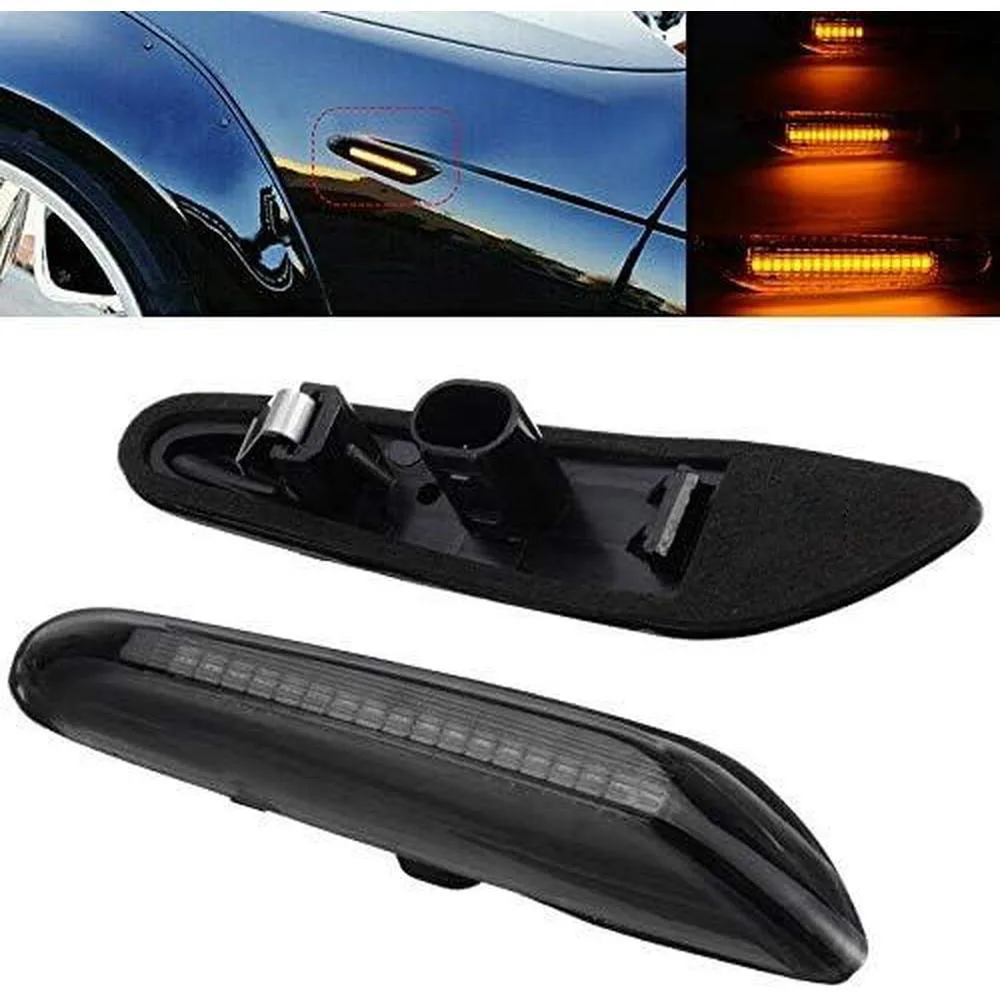 For models including 1 series E81/E87, 3 series E90/E91, 5 series E60/E61, X3 E83, and X1 E84 Flowing Dynamic Side Marker Light