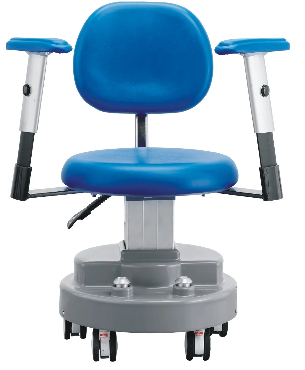 hospital use foot switch electric surgical chair/doctor stool with back and wheels