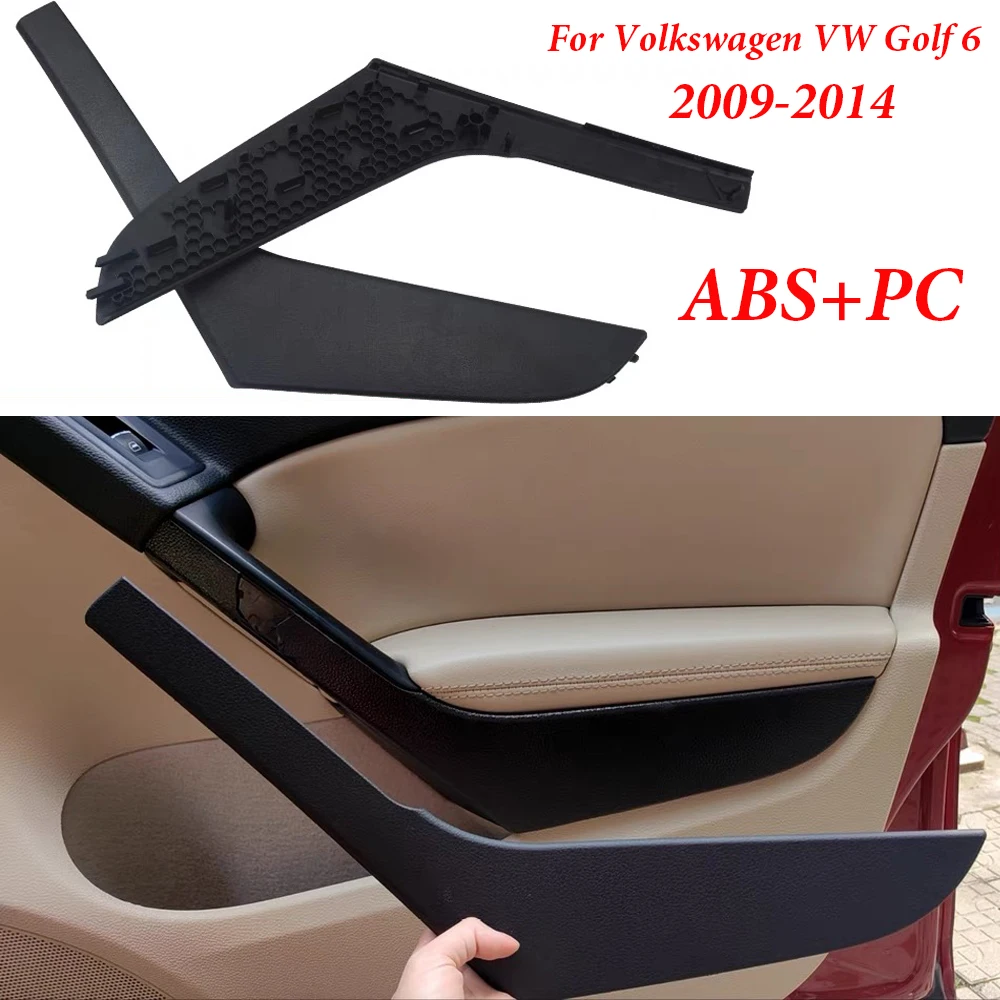 

Front Rear Interior Door Pull Handle Armrest Cover Panel Trim For Volkswagen VW Golf 6 GTI MK6 2009-2014 Car-styling