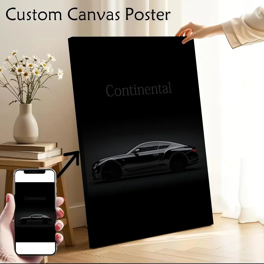 Sports Car Continental Cars Poster Canvas Wall Art Personalized Print Modern Painting Perfect Gift for Decor Luxury Decoration