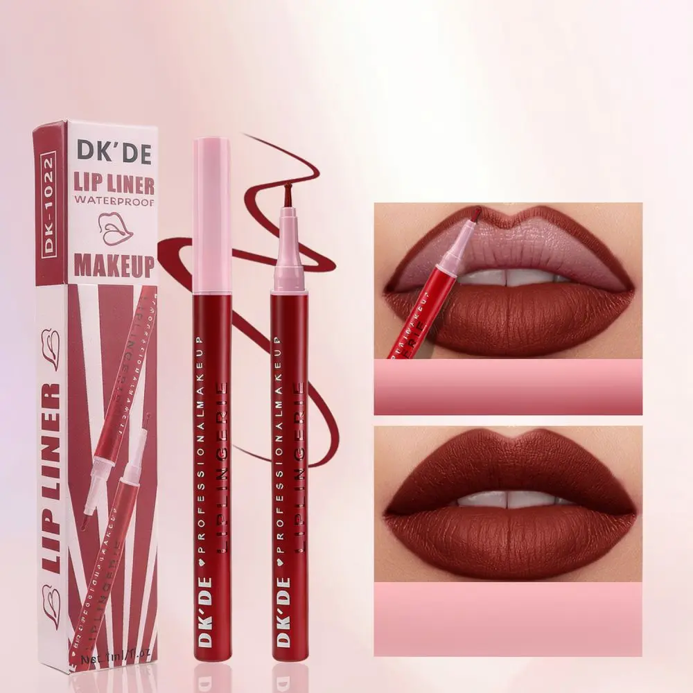 Professional Waterproof Lip Liner Set Matte Texture For Dkde Long Lasting Lip Contour Define Cosmetic Makeup Pen