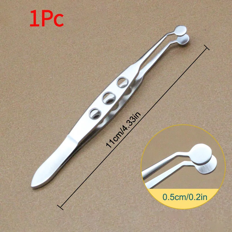 Eyelid Tweezers Meibomian Gland Forceps Women Clip Eyelash Compressor Stainless Steel Metal Expressor Extension Makeup Accurate.