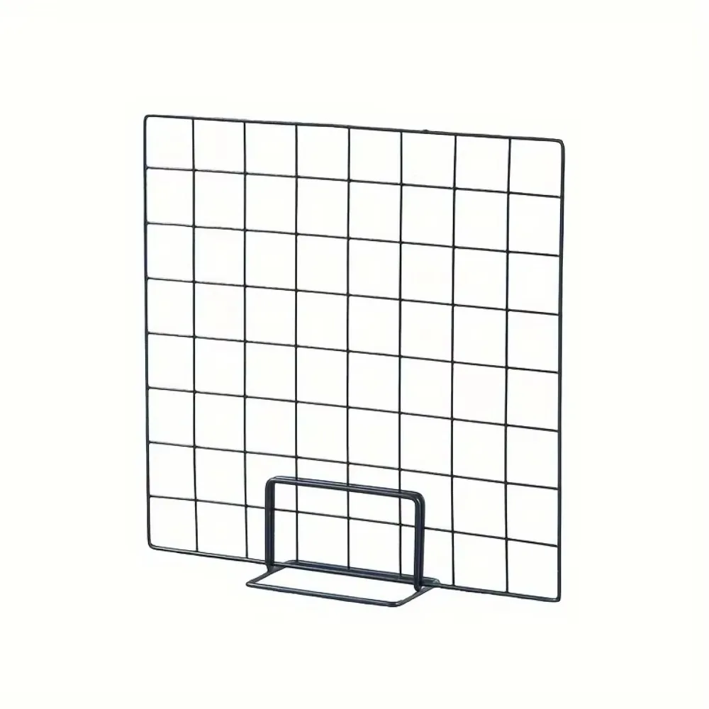 Modern Grid Display Rack with Base Metal Storage Rack Art Photo Display Desktop Stand Jewelry Booth Rack