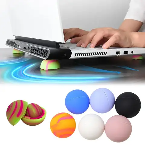 Laptop Stand Portable Cooling Pad For MacBook Laptop Cool Ball Heat…