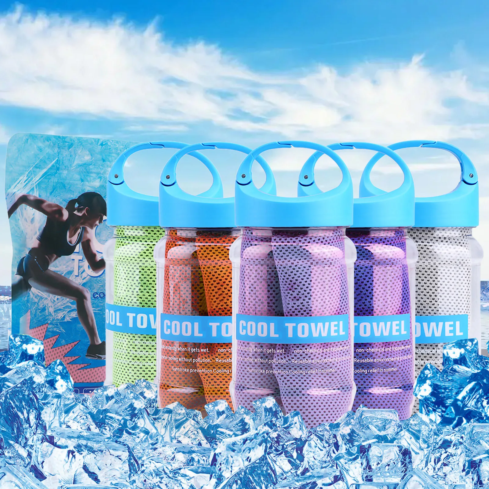 Towel Super Breathable Towel Super Breathable Cooling Effect Towel for Sports Gym Workout