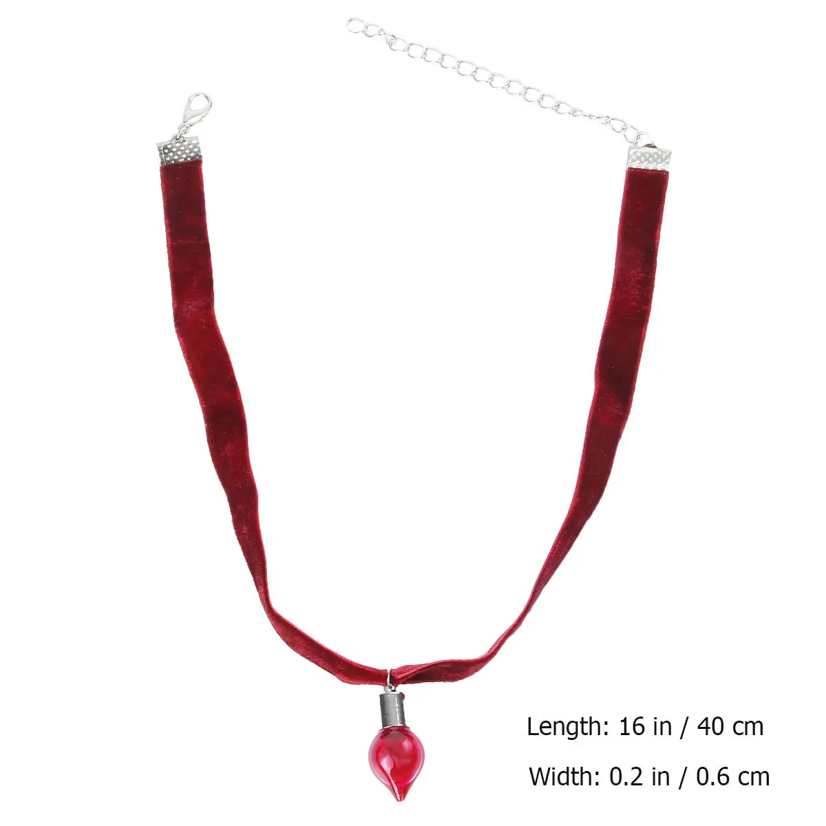 ゴシックブラッドボトルネックレス調節可能なハロウィーンネックジュエリークリスマスクリスマスパーティーアクセサリーネックレスネックチェーン