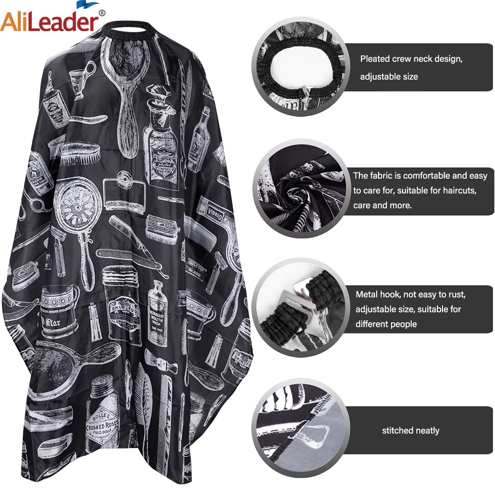 Hairdresser Apron Salon Barber Hair Cutting Cape Antistatic Hairdress Gown Cape Salon Barber Styling Cloth Nylon Hair Apron