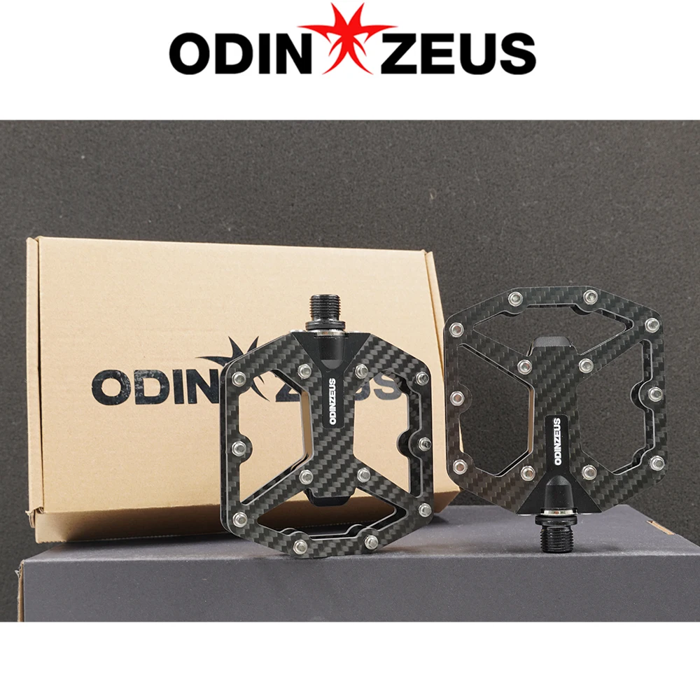

ODINZEUS Steel DU Titanium Alloy Axis Ultralight Non-Slip Durable Sturdy Mountain Road Bike Foot Pedal 119/98mm 334.8G for MTB