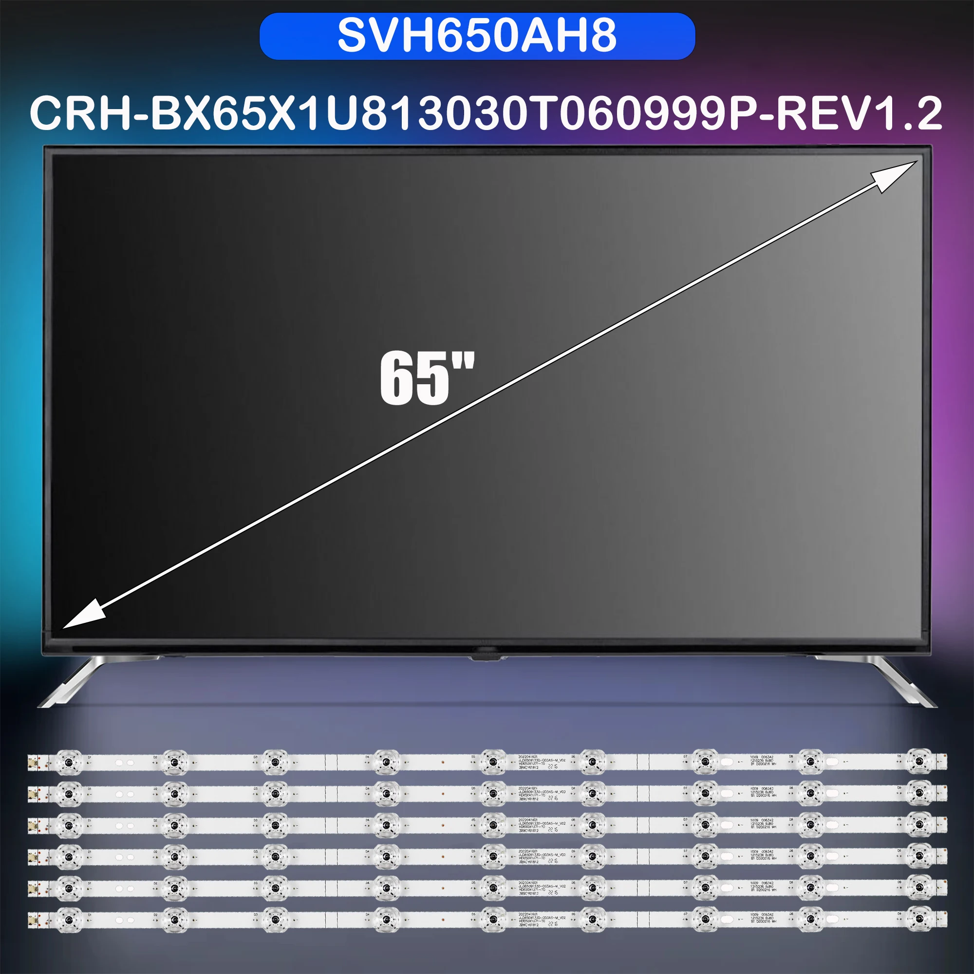 

LED Backlight strip For 65A7300FTUK 65AE7000 65A7100FTUK 65R61G 65A52E HZ65A55E 65AE7200F 65AE7200F 65A7320F HD650X1U81-T0L1