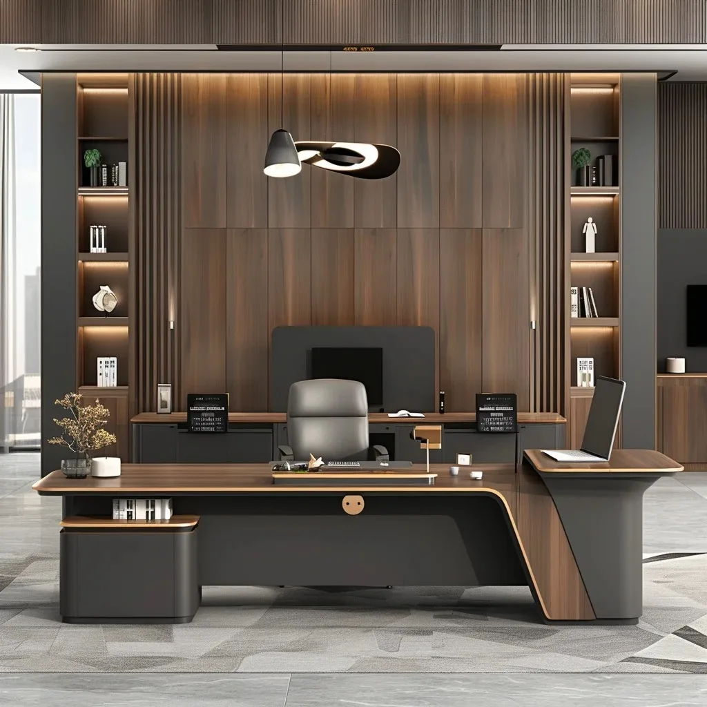 Professional Office Furniture Executive Desk Customizable Commercial Computer Work