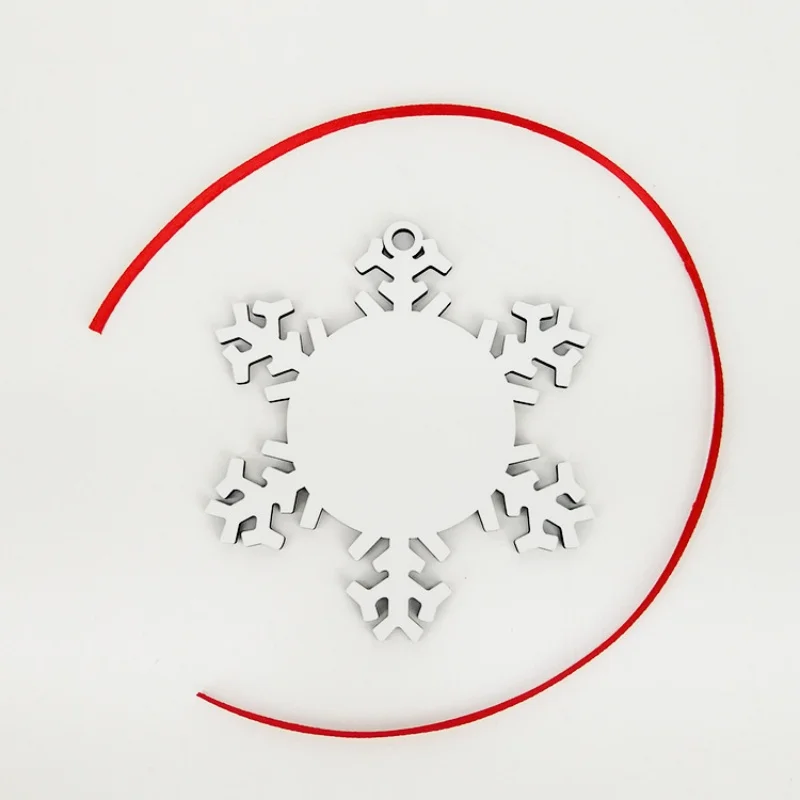 Sublimation Blank Heat Transfer Printing Christmas Tree Decoration Pendant  MDF Two-sided Printing new DIY Ggifts 30pcs/Lot