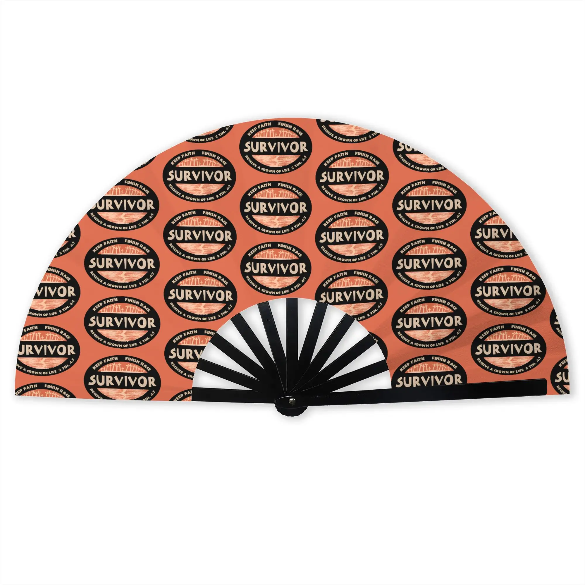 Custom S-Survivors Promotional Gift Hand Fan Party Adventure Game TV Show Durable Folding Fans Novelty Bulk Pack Fan