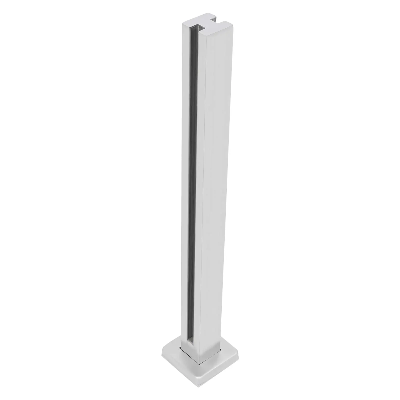 Glass Railing Post Heavy Duty Glass Railing Post 35.8'' End Post 304 Stainless Steel Balcony Deck Concrete P